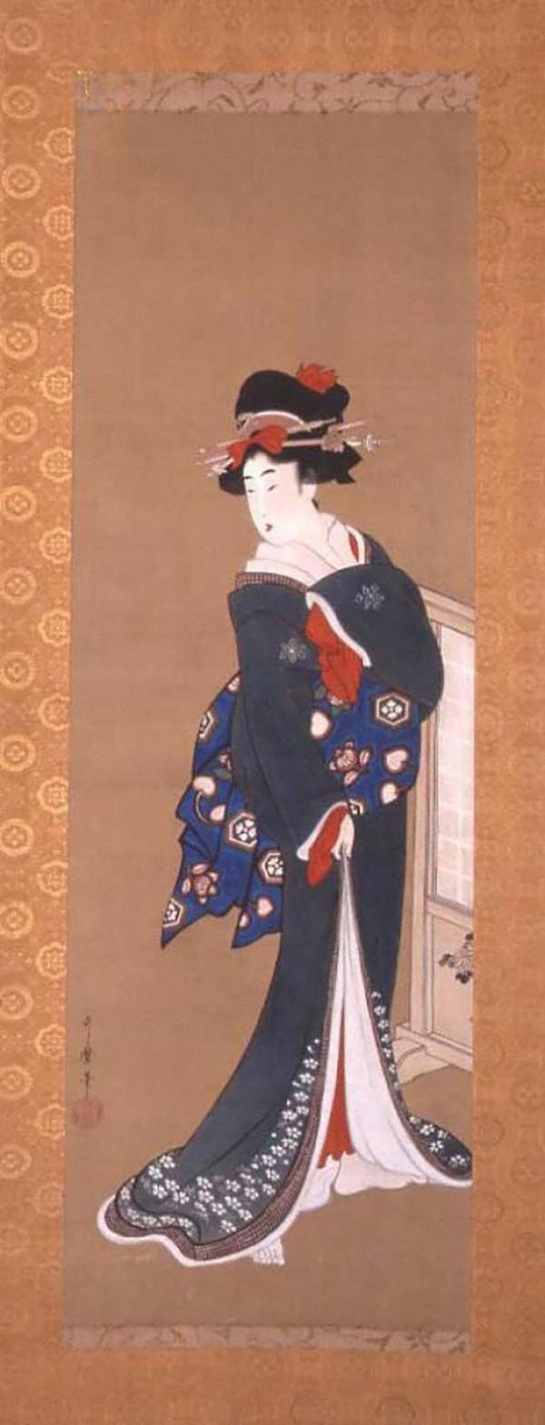 岡田華郷の絵画 岡田華郷 月下獅子図 六曲半双 | 古美術瀬戸