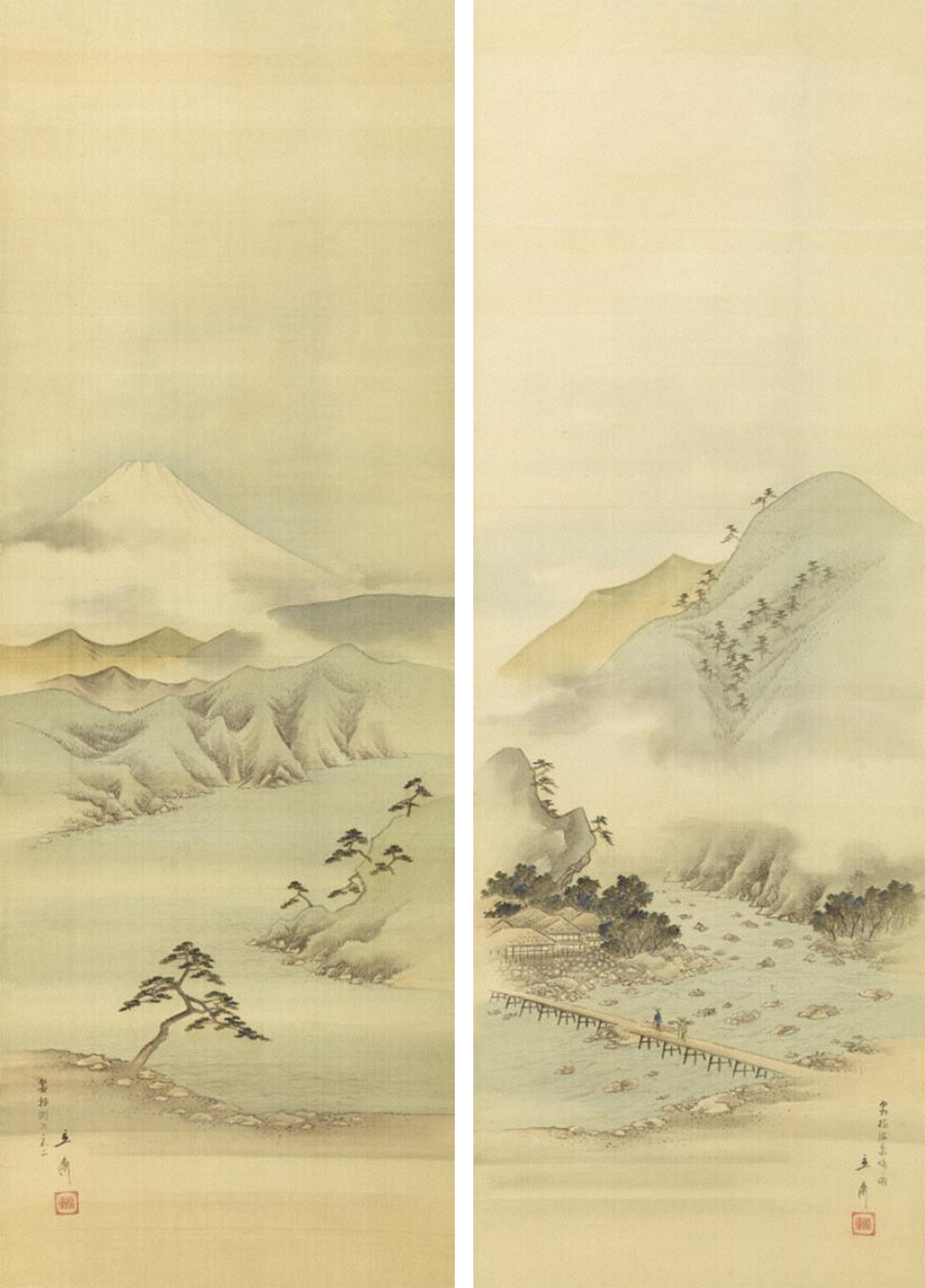 月に秋草図屏風｜展示中の日本・東洋の絵画｜コレクション｜岡田